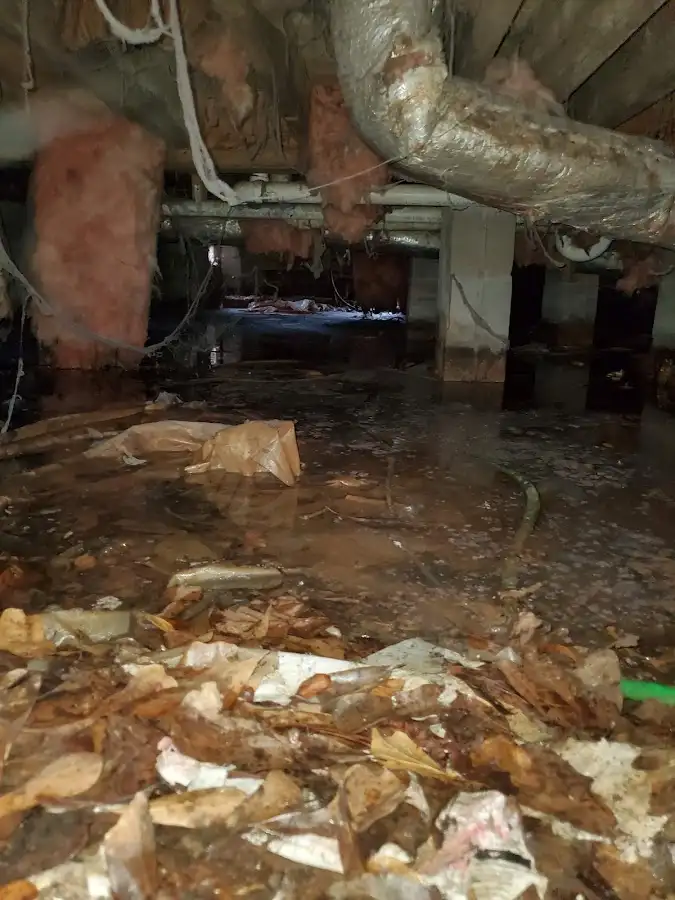 Crawl space flood assessment for Commercial Water Damage Restoration in Lake Charles