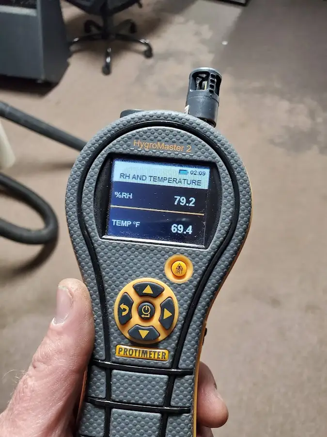 Moisture meter humidity assessment for Mold Remediation & Removal in Lake Charles