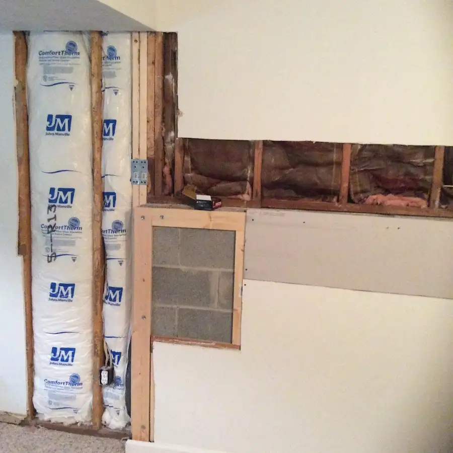 Wall insulation replacement during Odor Removal & Deodorization in Lake Charles